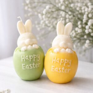 Lumanare iepuras in coaja de ou, lumanare de Paste, Essenti